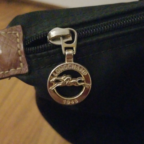 Longchamp Black Le Pliage Medium Shoulder Tote Bag - Picture 5 of 6